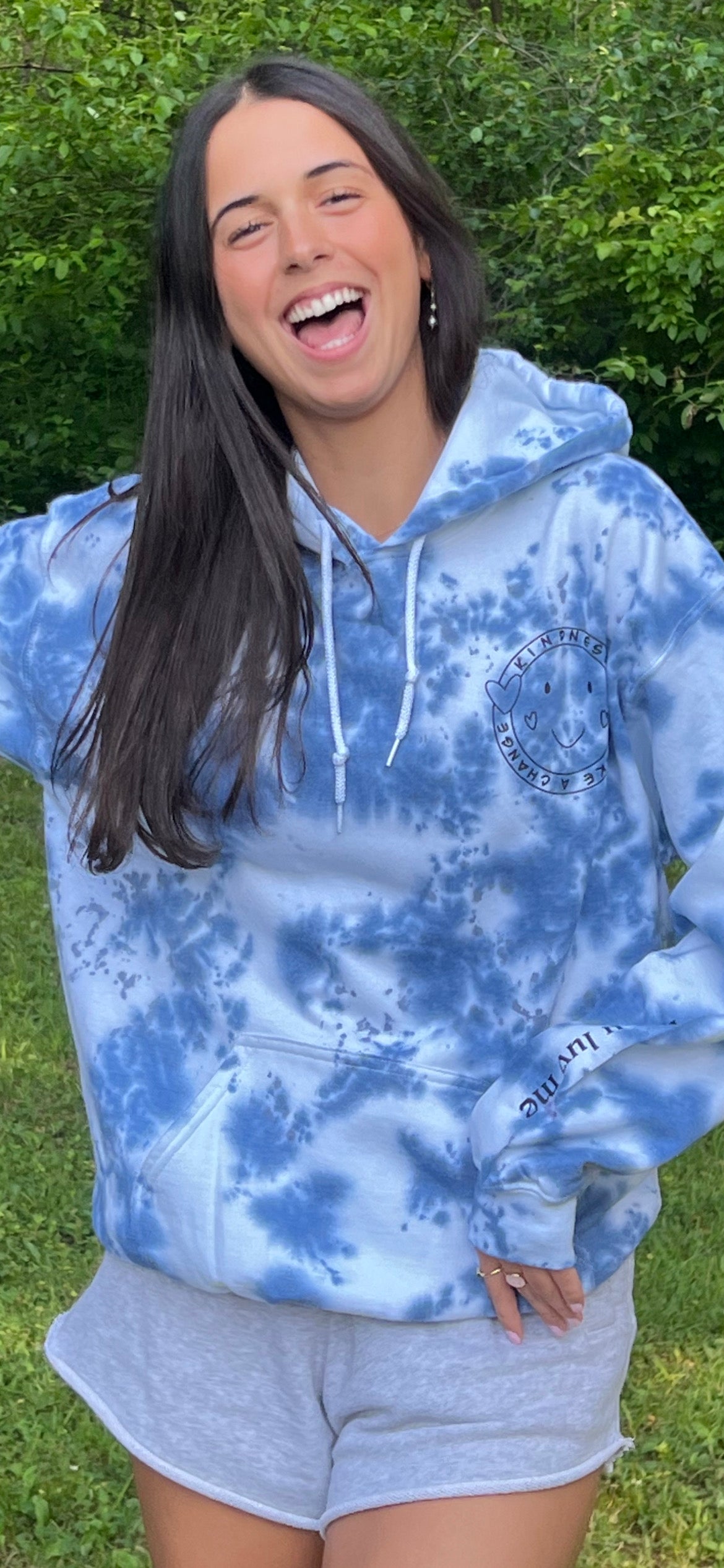 Tie Dye Smiley Hoodie Youth