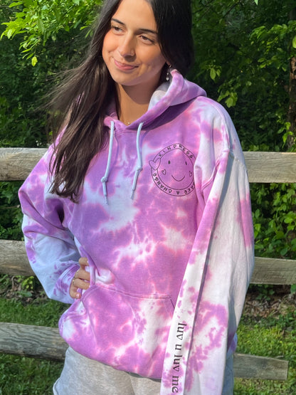 Tie Dye Smiley Hoodie Youth